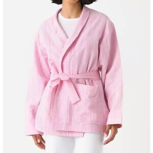 NEW VANESSABRUNO cacao jacket in rose/blanc